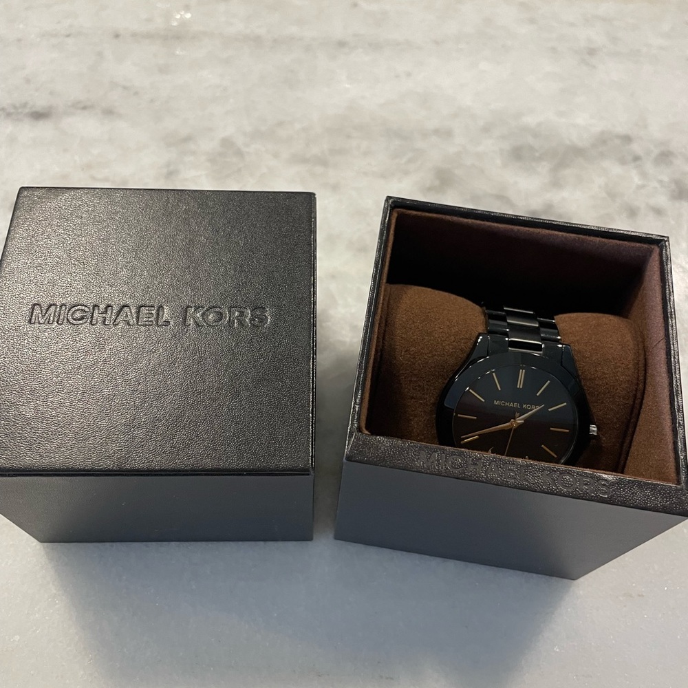 Michael Kors black ceramic watch